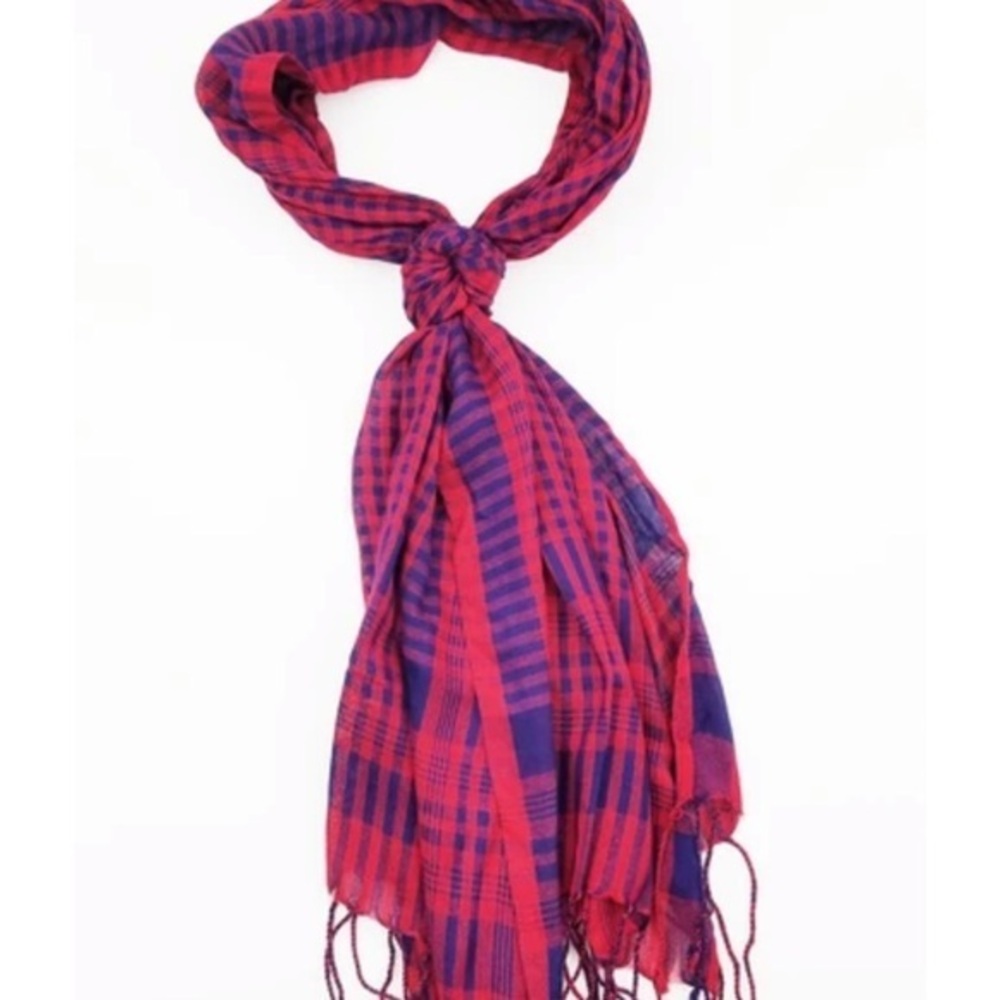 Scarf Red and blue two for $20 mix and match